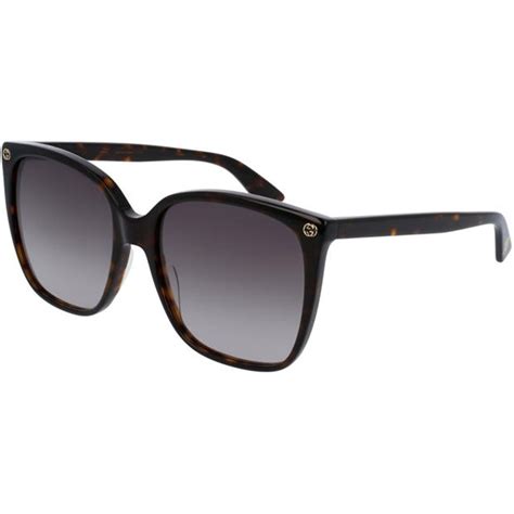 gucci sunglasses gg0022s havana|Gucci 56mm exaggerated aviator sunglasses.